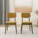 Carlos - Solid Back Side Chair (Set of 2) - Dark Yellow
