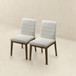 Ines - Dining Chair (Set of 2) - Brown / White