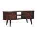 Rounded Entertainment Unit - Walnut