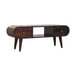 Circular TV Unit - Walnut