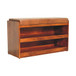 Buffalo - Hide Pull Out Shoe Storage Bench - Chestnut
