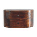 Lunar - 2 Drawer Floating Nightstand - Chestnut