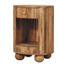 Soba - Ball Open Slot Bedside Table - Light Brown