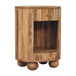 Soba - Ball Open Slot Bedside Table - Light Brown