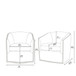 Swivel Chair Elegant Design Fabric Solid Wood - Gray