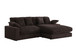 Mystic - Reversible Sectional Sofa Chaise - Dark Chocolate