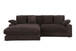 Mystic - Reversible Sectional Sofa Chaise - Dark Chocolate