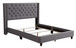 Queen Transitional Upholstered Bed - Gray