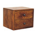 Solis - 2 Drawer Wall Mounted Nightstand - Brown