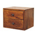 Solis - 2 Drawer Wall Mounted Nightstand - Brown