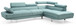 Riveredge - Sectional - Teal