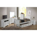 Twin Storage Bed With Style Elegant - White