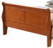 King Bed Panel Sleigh - Oak