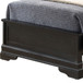 Twin Bed Sleigh Design - Black