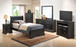 Twin Bed Sleigh Design - Black