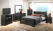 Louis Phillipe - Queen Storage Elegant Bed - Black