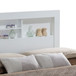 Queen Bed Stylish Transitional - White