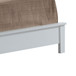 Queen Bed Stylish Transitional - White