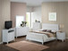 King Bed Chic Transitional - White