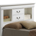 Louis Phillipe - Twin Storage Bed - White
