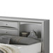 Marilla - King Storage Bed - Silver Champagne