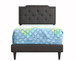 Deb - Twin Bed Upholstered For Cozy Sleep - Black