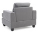 Sleek Transitional Chair - Gray