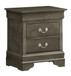 Louis Phillipe - Nightstand - Gray
