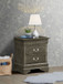 Louis Phillipe - Nightstand - Gray