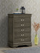 Traditional Style Storage Chest - Gray