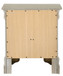 Louis Phillipe - Elegant Nightstand - Silver Champagne
