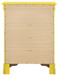 4 Drawer Chest Traditional Style - Yellow