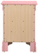 Louis Phillipe - 3 Drawer Nightstand - Pink