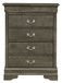 Elegant Traditional Storage Chest - Gray