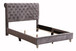 Tufted Upholstered Bed - Gray