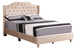 Queen Modern Upholstered Bed - Beige