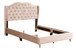 Queen Modern Upholstered Bed - Beige