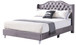 Queen Upholstered Transitional Bed - Gray