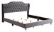 Queen Upholstered Transitional Bed - Gray