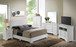 Queen Elegant Platform Bed For Relaxed Spaces - White