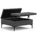 Laura - Lift Top Storage Ottoman - Gray