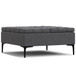 Laura - Lift Top Storage Ottoman - Gray