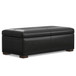 Gabbie - Rectangular Storage Ottoman - Black