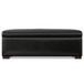 Gabbie - Rectangular Storage Ottoman - Black