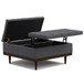Mariah - Lift Top Table Storage Ottoman - Gray