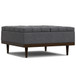 Mariah - Lift Top Table Storage Ottoman - Gray