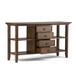 Redmond - Console Sofa Table - Rustic Natural Aged Brown