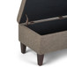 Monroe - Storage Ottoman - Fawn Brown