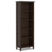 Warm Shaker - 5 Shelf Bookcase - Brown