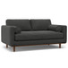 Morrison - Upholstered Sofa And Ottoman Set - Charcoal Gray